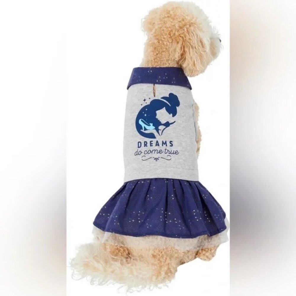 Disney Cinderella "Dreams Come True" Dog & Cat Sweatshirt Dress - Size Medium - Picture 11 of 13
